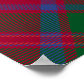 Clan MacDougall Crest over Tartan Poster (Hoek)