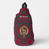 Clan MacDougall Crest over tartan Sling Bag (Voorkant)