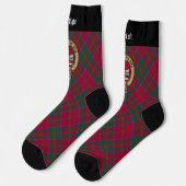 Clan MacDougall Crest over Tartan Sokken (Links)