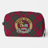 Clan MacDougall Crest over tartan Toilettasje (Voorkant)
