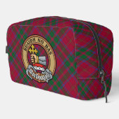 Clan MacDougall Crest over tartan Toilettasje (Rechterhoek)