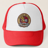 Clan MacDougall Crest over Tartan Trucker Pet (Voorkant)