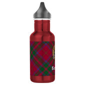 Clan MacDougall Crest over tartan Waterfles (Links)