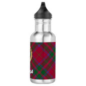 Clan MacDougall Crest over Tartan Waterfles (Rechts)
