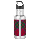 Clan MacDougall Crest over Tartan Waterfles (Achterkant)