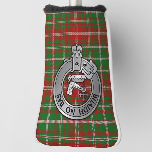 Clan MacDougall Crest & Tartan Golfheadcover (Draai 90)