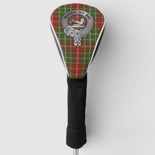 Clan MacDougall Crest & Tartan Golfheadcover (Voorkant)