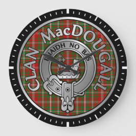 Clan MacDougall Crest & Tartan Grote Klok