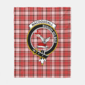 Clan MacDougall Dress Tartan Pset Fleece Deken (Voorkant)