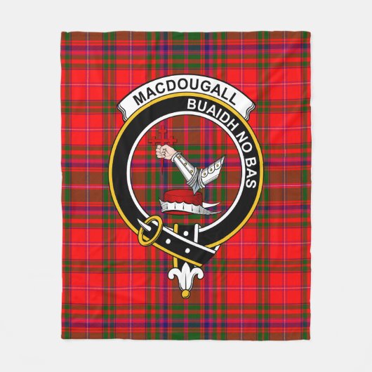 Clan MacDougall Modern Tartan Pset Fleece Deken (Voorkant)