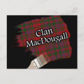 Clan MacDougall Schotse Tartan verfborstel Briefkaart (Voorkant)