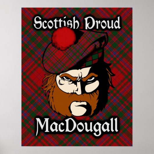 Clan MacDougall Scottish Tartan Poster (Voorkant)