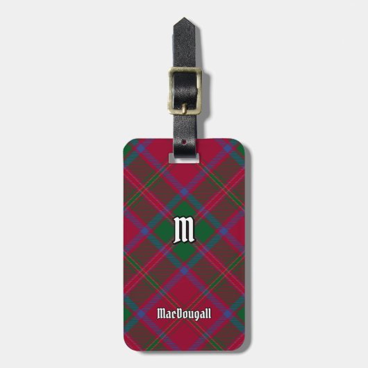 Clan MacDougall Tartan Bagagelabel (Voorkant verticaal)