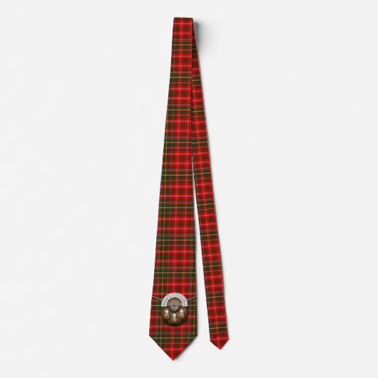 Clan MacDougall Tartan en Sporran Stropdas (Voorkant)