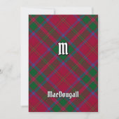 Clan MacDougall Tartan Kaart (Voorkant)