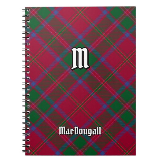 Clan MacDougall Tartan Notitieboek (Voorkant)