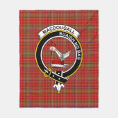 Clan MacDougall Tartan Pset Fleece Deken (Voorkant)