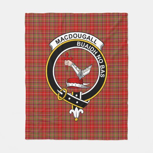 Clan MacDougall Tartan Pset Fleece Deken (Voorkant)