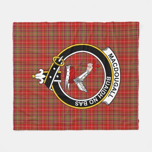 Clan MacDougall Tartan Pset Fleece Deken (Voorkant (Horizontaal))