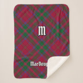 Clan MacDougall Tartan Sherpa Deken (Voorkant)