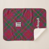 Clan MacDougall Tartan Sherpa Deken (Voorkant (horizontaal))