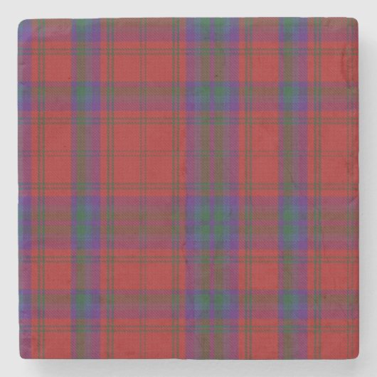 Clan MacDougall Tartan Stone Onderzetter (Voorkant)