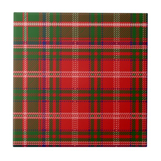 Clan MacDougall Tartan Tegeltje (Voorkant)