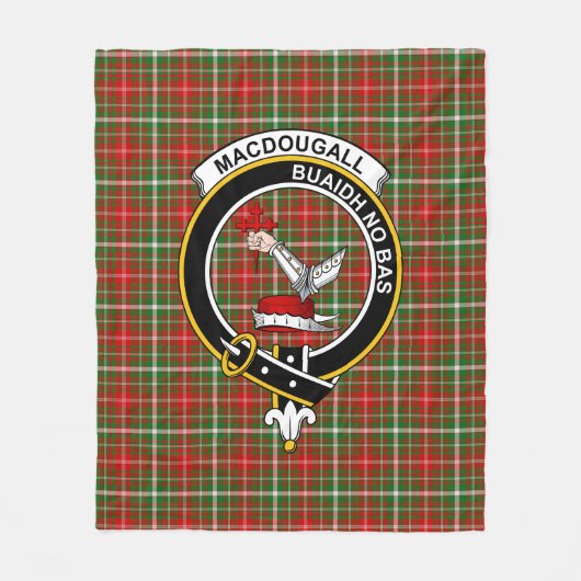 Clan MacDougall van Lochcarron Tartan Pset Fleece Deken (Voorkant)