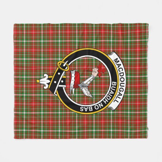 Clan MacDougall van Lochcarron Tartan Pset Fleece Deken (Voorkant (Horizontaal))