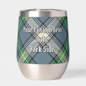 Clan MacDowall Crest over Tartan (Achterkant)