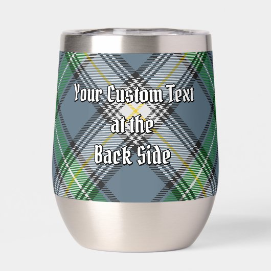 Clan MacDowall Crest over Tartan (Achterkant)