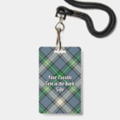 Clan MacDowall Crest over tartan Badge (Achterkant met lanyard)
