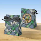 Clan MacDowall Crest over Tartan Bedankdoosjes