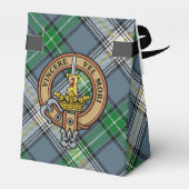 Clan MacDowall Crest over Tartan Bedankdoosjes (Achterkant)