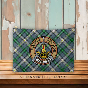 Clan MacDowall Crest over tartan Etui