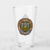 Clan MacDowall Crest over Tartan Glas (Voorkant)