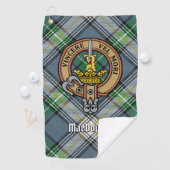 Clan MacDowall Crest over Tartan Golfhanddoek (Insitu)