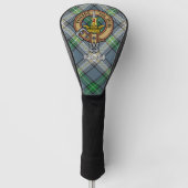 Clan MacDowall Crest over Tartan Golfheadcover (Voorkant)