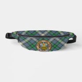 Clan MacDowall Crest over tartan Heuptasje (Voorkant)