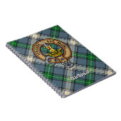 Clan MacDowall Crest over Tartan Notitieboek (Rechterzijde)