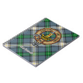 Clan MacDowall Crest over Tartan Notitieboek (Linkerzijde)