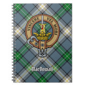 Clan MacDowall Crest over Tartan Notitieboek (Voorkant)