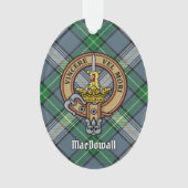 Clan MacDowall Crest over Tartan Ornament (voorkant)
