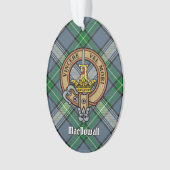 Clan MacDowall Crest over Tartan Ornament (voorkant)