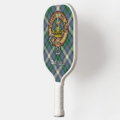 Clan MacDowall Crest over tartan Pickleball Paddle (Links)