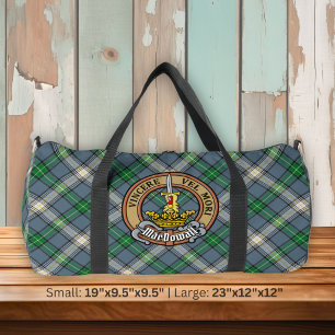 Clan MacDowall Crest over tartan Plunjezak