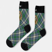 Clan MacDowall Crest over Tartan Sokken (Links)