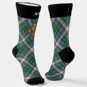 Clan MacDowall Crest over Tartan Sokken (Gebogen)