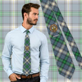 Clan MacDowall Crest over Tartan Stropdas