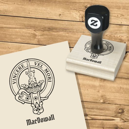 Clan MacDowall Crest Rubberstempel